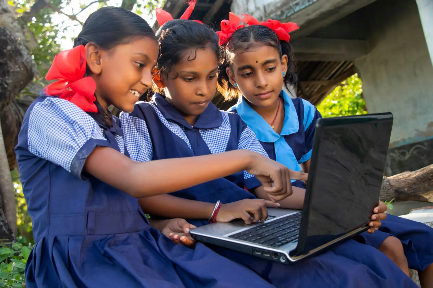 Student with Laptop